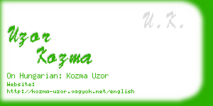 uzor kozma business card